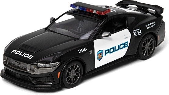Kovový model Ford Mustang Dark Horse 2024 policejní edice 1:43, černá