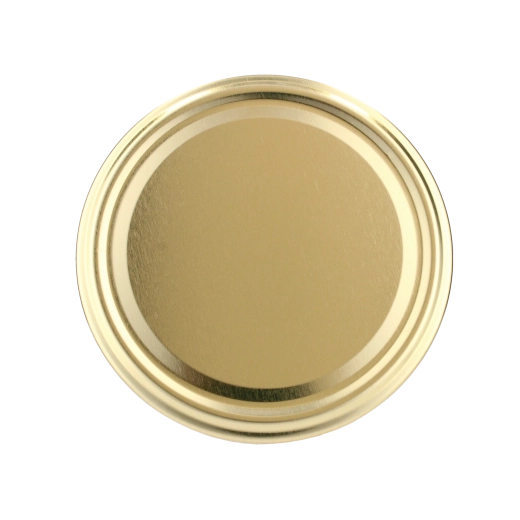 Sada zlatých zavařovacích víček 89 mm se 6 zuby – 10 ks