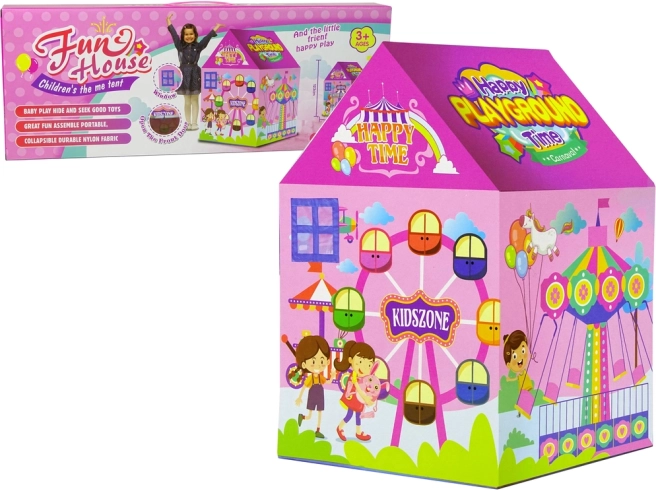 Dětský stan Domeček Veselé Městečko Růžový