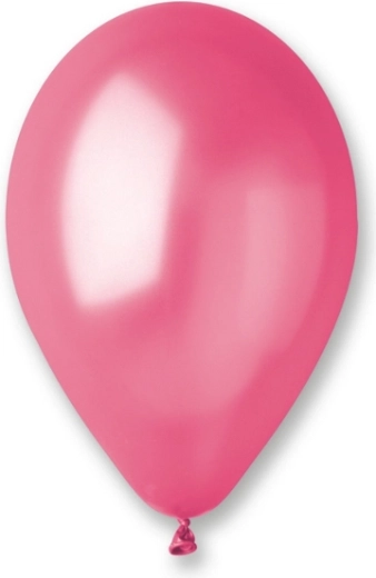 Metalické balónky 25 cm – tmavě růžové