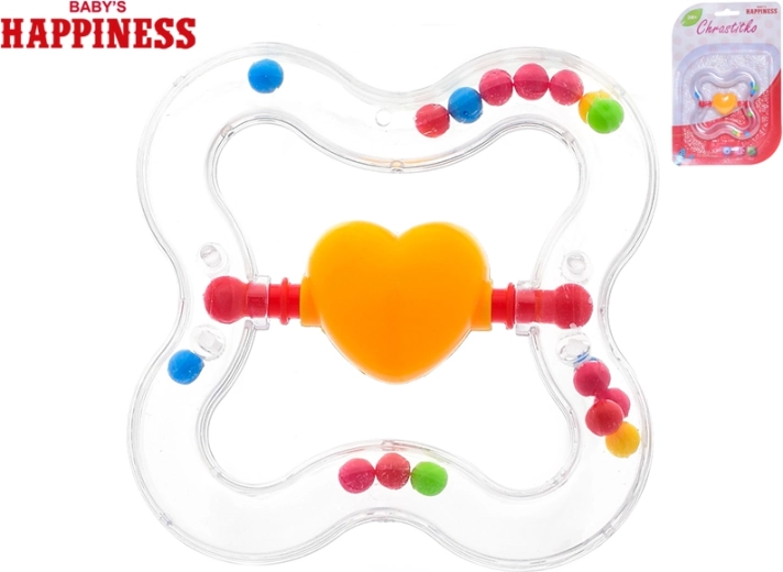 Chrastítko s otočným srdíčkem pro miminka