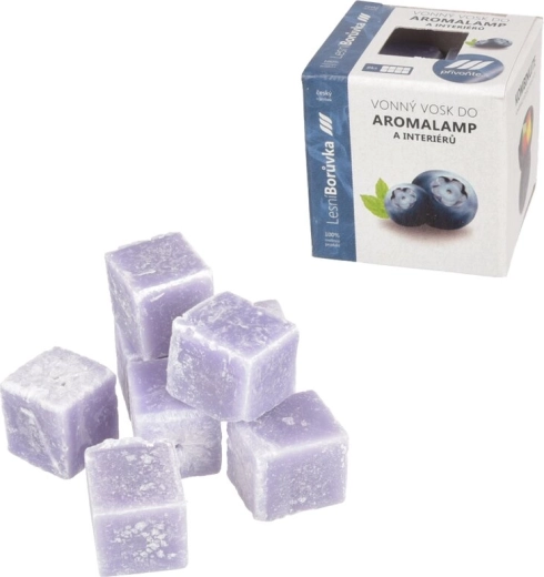 Vonné voskové kostky borůvka do aromalampy (8 ks)