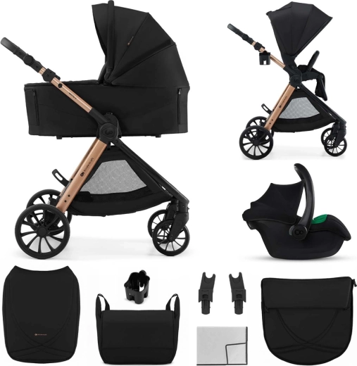 Kinderkraft kombinovaný kočárek Vesto 2 3v1 black