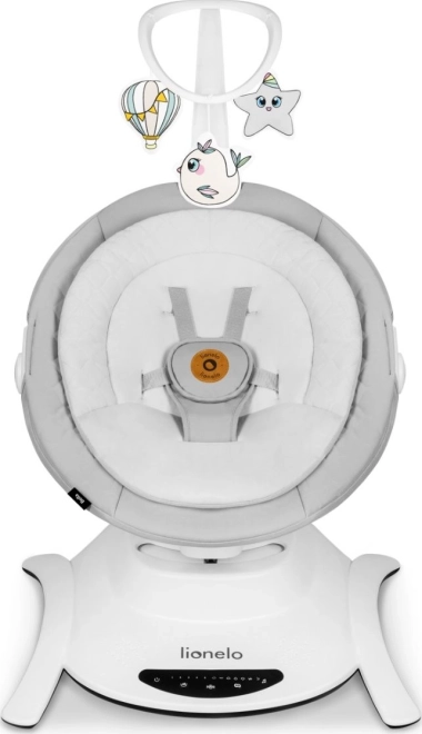 Lionelo kojenecké houpátko Bella šedý beton