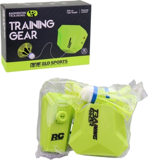 Badmintonový trenažér pro jednoho hráče se samolepicí montáží