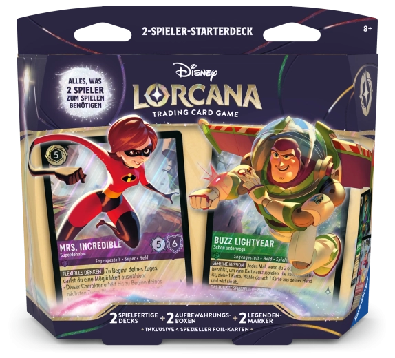 Disney Lorcana sada 12: Neznámá divočina – startovní balíček pro dva hráče (německy)