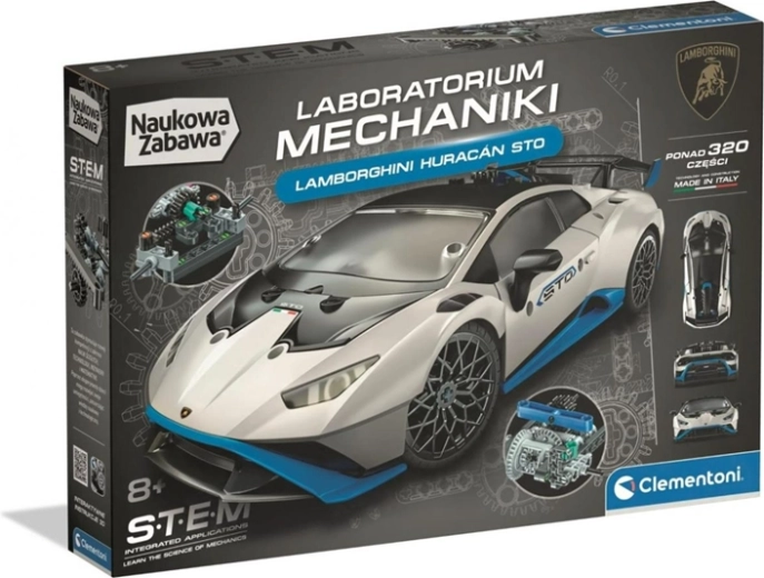 Clementoni Science & Play Labo Mech Lamborghini Huracán mechanická stavebnice