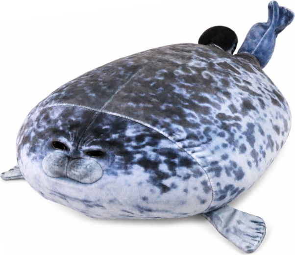 Plyšová tuleňí hračka šedá 38 cm
