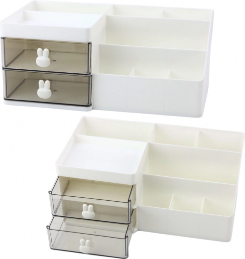 Funkční stolní organizér s přihrádkami a zásuvkami