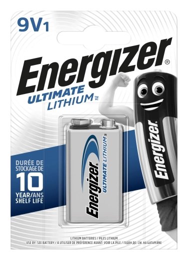 Energizer Ultimate Lithium 9V lithiová baterie