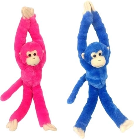 Plyšová opička se suchým zipem 48 cm