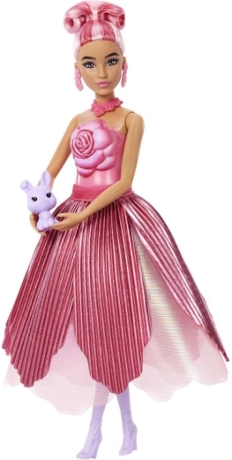 Barbie Petal Pop květinové překvapení – červená růže