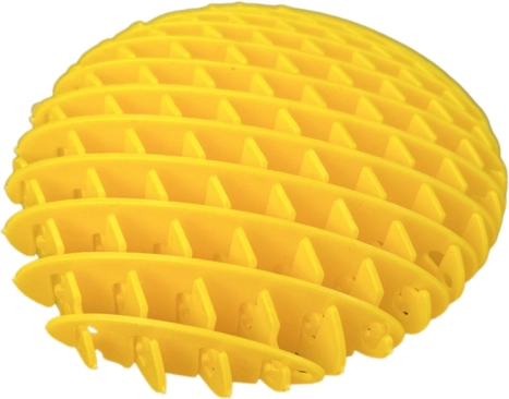 Antistresová fidget hračka žlutá 10 cm