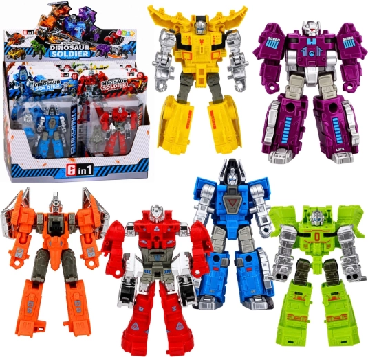 Robotický dinosaurus 2v1 s pohyblivými částmi, figurka mix - 1 kus