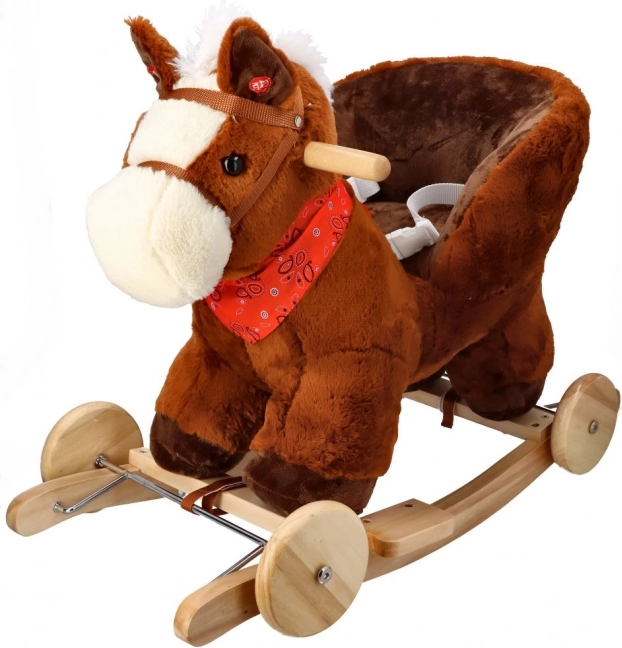 Houpací koník s kolečky a sedátkem