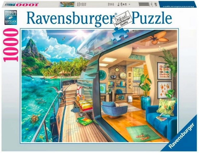 Puzzle 1000 dílků – plavba v tropech RAVENSBURGER