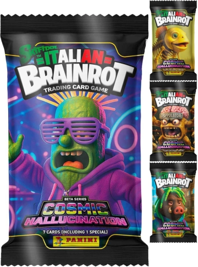 Panini Skifidol Italian Brainrot TCG Cosmic hallucination booster balíček - 1 kus