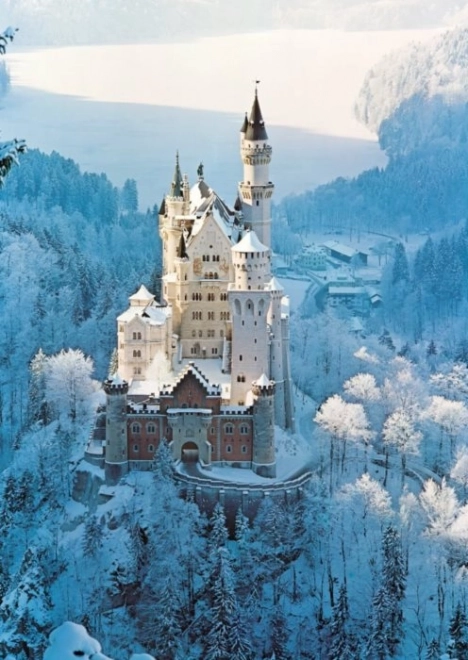 Ravensburger puzzle Zámek Neuschwanstein v zimě 1500 dílků