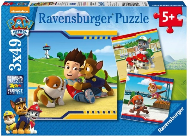Ravensburger puzzle Paw Patrol Best Friends 3×49 dílků