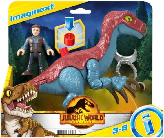 Imaginext JURASSIC WORLD – Therizinosaurus a Owen figurky