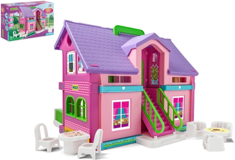 Plastový domeček pro panenky 37 × 30 cm Wader