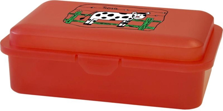 Plastový svačinový box s potiskem 16 × 11 × 5,5 cm