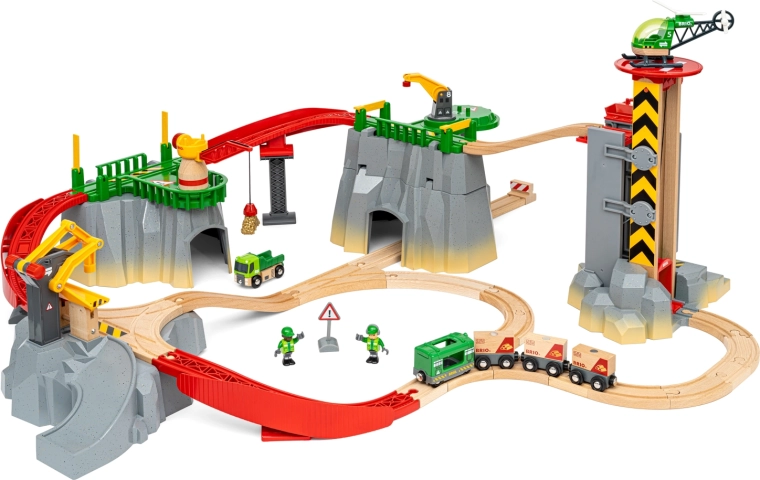 BRIO World nákladní horská vlaková sada