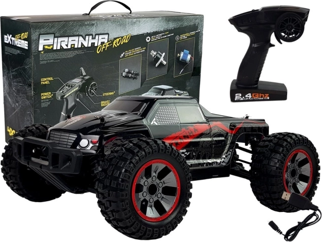 RC terénní auto 1:10, 4x4, 40 km/h – červené