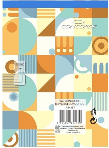Blok CONCORDE A6 čistý, 50 listů
