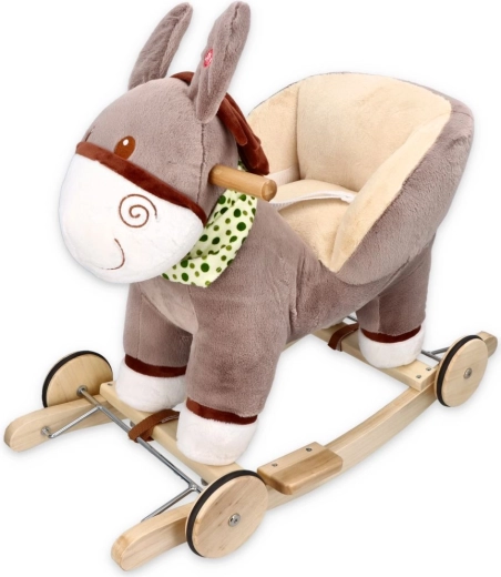 Adam Toys houpací oslíček s křesílkem a kolečky - 1 kus