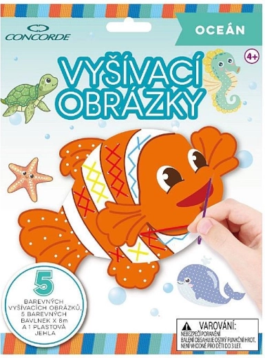 Vyšívací sada Oceán CONCORDE pro děti