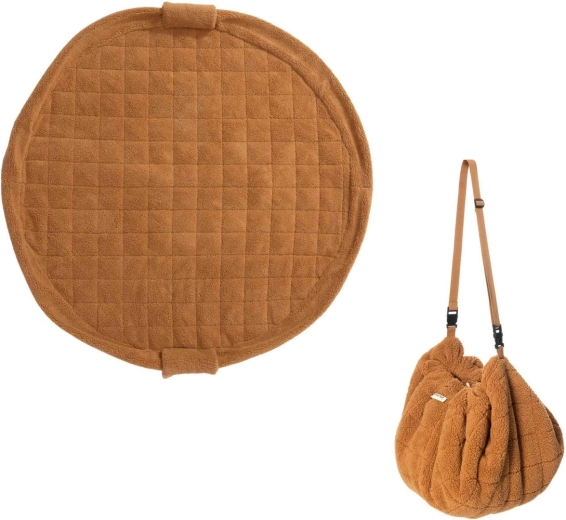 Play&Go Noomad soft teddy hrací deka a vak na hračky brown
