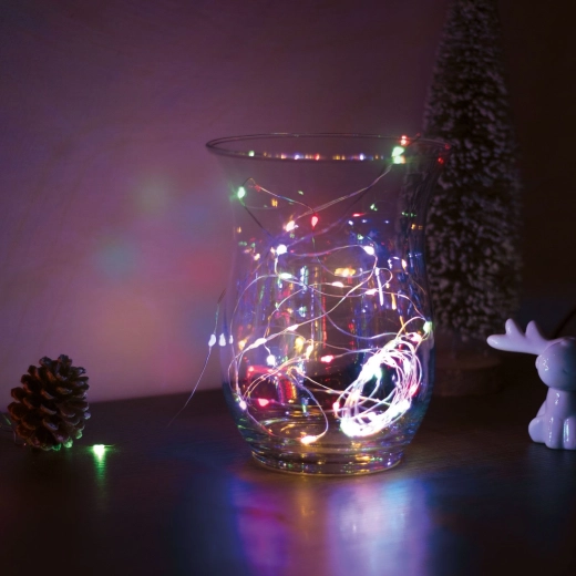 Vánoční LED světelný řetěz 5 m, 50 LED, vícebarevný