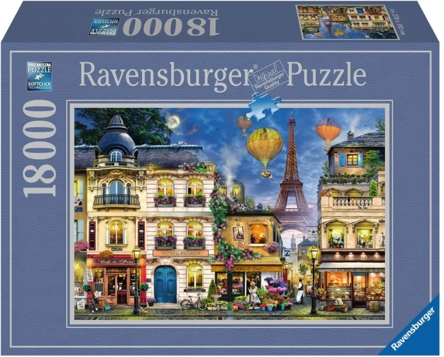 Ravensburger puzzle Procházka noční Paříží 18000 dílků