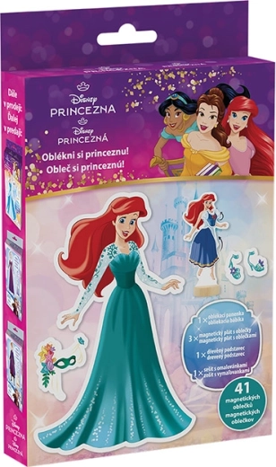 Disney Princezny magnetické oblékání s omalovánkou
