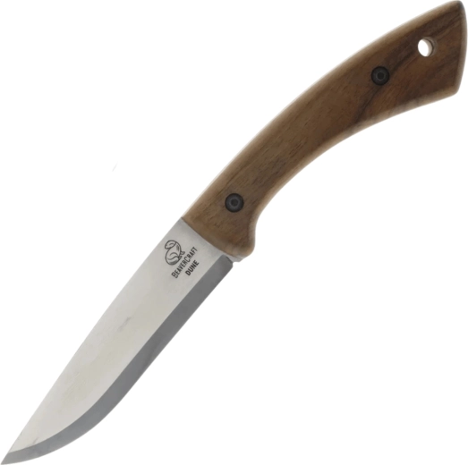 Beavercraft BSH1 Bushcraft nůž Dune s ořechovou rukojetí a koženým pouzdrem