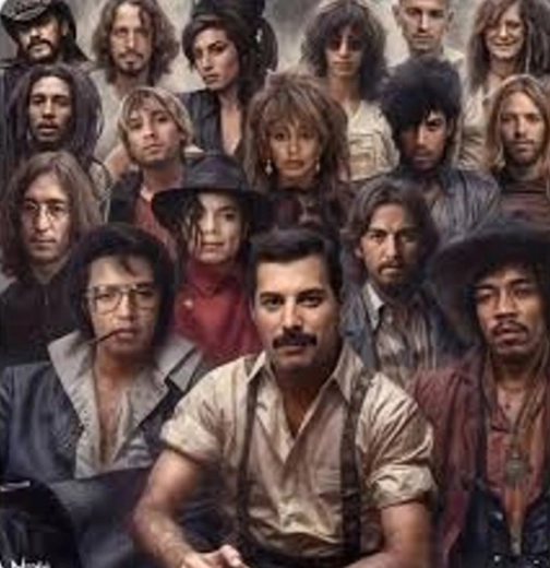 Malování podle čísel Hudební ikony 40 × 50 cm