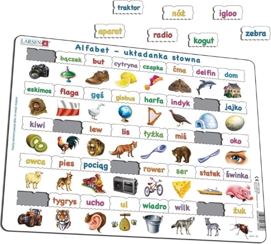 Larsen alfabet – slovní puzzle