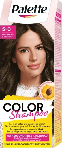 Palette Color Shampoo 5-0 středně hnědý 50 ml