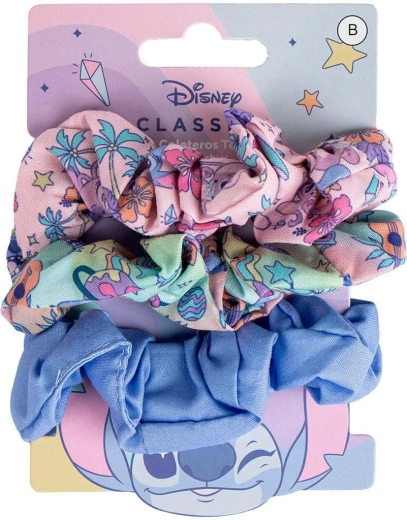 Sada látkových gumiček do vlasů Disney Lilo & Stitch Stitch (3 ks)