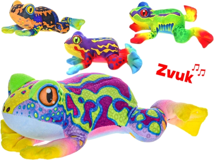 Plyšová žába se zvukem 20 cm