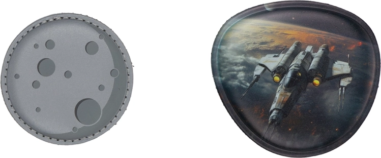 Baagl Baaglies – sada odznáčků Vesmír a Měsíc (2 ks)