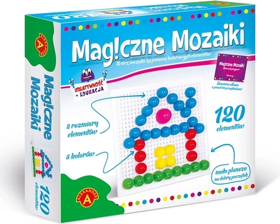 Magické mozaiky – kreativní a vzdělávací sada 120 dílků