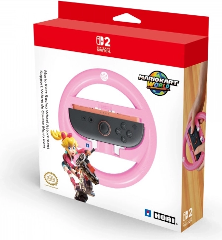 HORI volantový držák pro Nintendo Switch a Switch 2 Peach