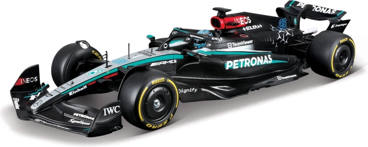 Bburago stavebnice závodního modelu F1 Mercedes‑AMG Petronas W15 2024 George Russell 1:24