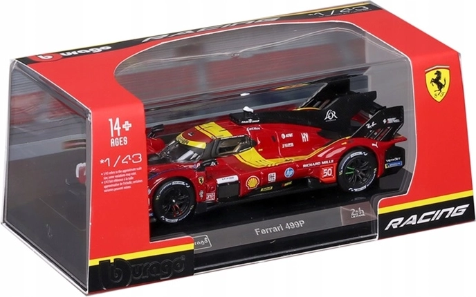 BBU sběratelský model Ferrari 499P červený č. 50 1:43