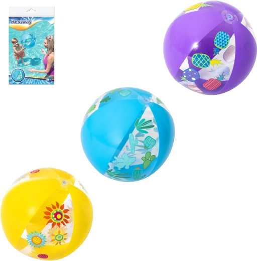 Nafukovací plážový míč BESTWAY 51 cm – tropické barvy