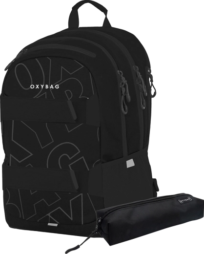 Studentský set OXYBAG OXY Sport – batoh a penál Font White