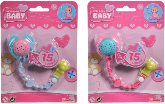 Dudlík se zvuky pro panenky, 2 varianty