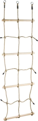 Lanová síť s dřevěnými úchopy 2 m